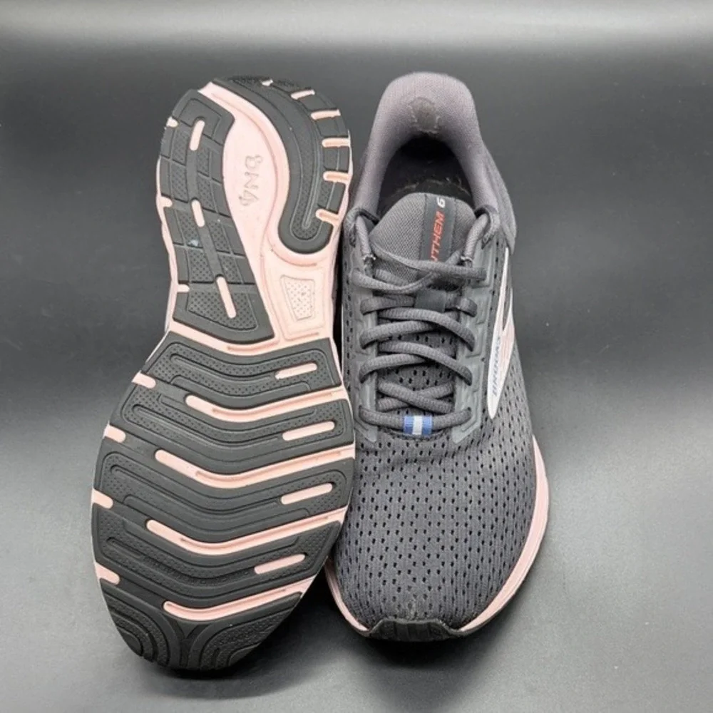 Brooks Anthem 6 Women's Running Shoes Gray Pink Size 10 Medium B‎